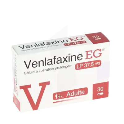 Venlafaxine Eg Labo Lp 37,5 Mg, Gélule à Libération Prolongée à Abbeville
