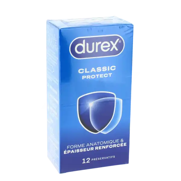 Durex Classic Protect Préservatif Avec Réservoir B/12