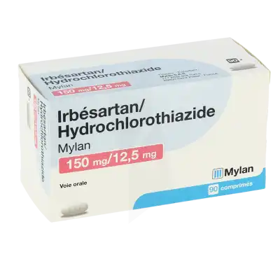 Irbesartan/hydrochlorothiazide Viatris 150 Mg/12,5 Mg, Comprimé à Lherm