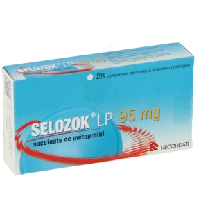 Selozok Lp 95 Mg, Comprimé Pelliculé à Libération Prolongée