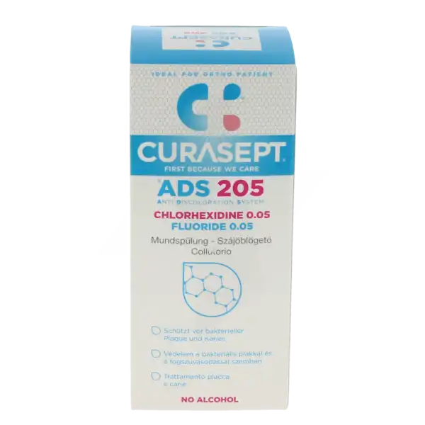 Curasept Ads 205 Mouthwash S Bain Bouche Fl/200ml