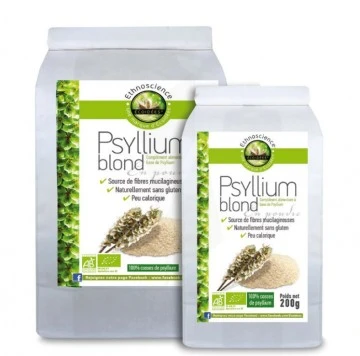 Psyllium blond en poudre BIO 150 g+ / 600 g- Ecoidees – Ecohesens
