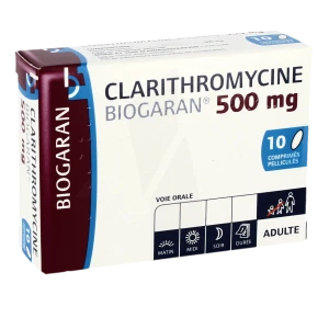 Clarithromycine Biogaran 250 Mg, Comprimé Pelliculé