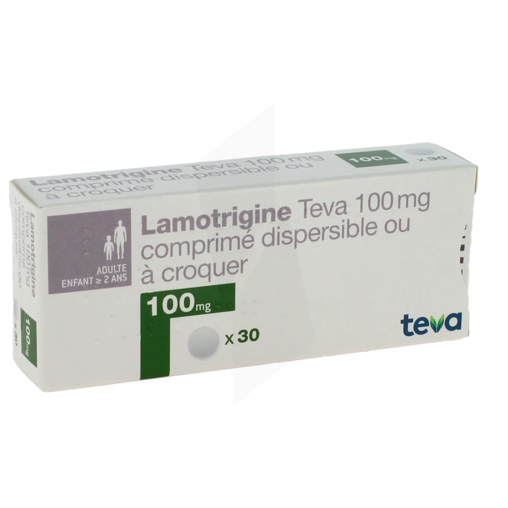 Lamotrigine Teva 100 Mg, Comprimé Dispersible Ou à Croquer