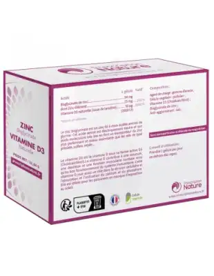 Prescription Nature Zinc D3 Gélules B/60