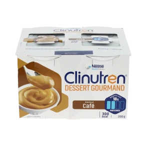 Clinutren Dessert Gourmand Nutriment Café 4 Cups/200g