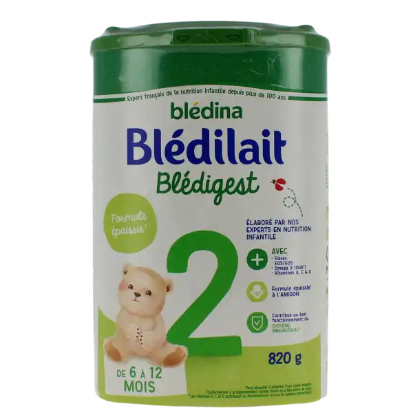 Blédina Blédilait Premium 2 Lait En Poudre B/820g