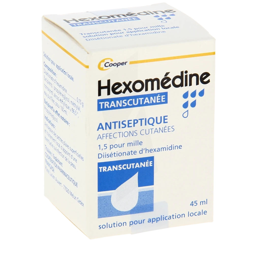 Hexomedine Transcutanee 1,5 Pour Mille, Solution Pour Application Locale