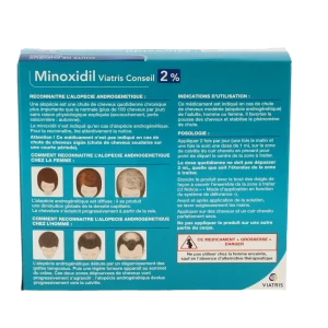 Minoxidil Viatris Conseil 2 %, Solution Pour Application Cutanée