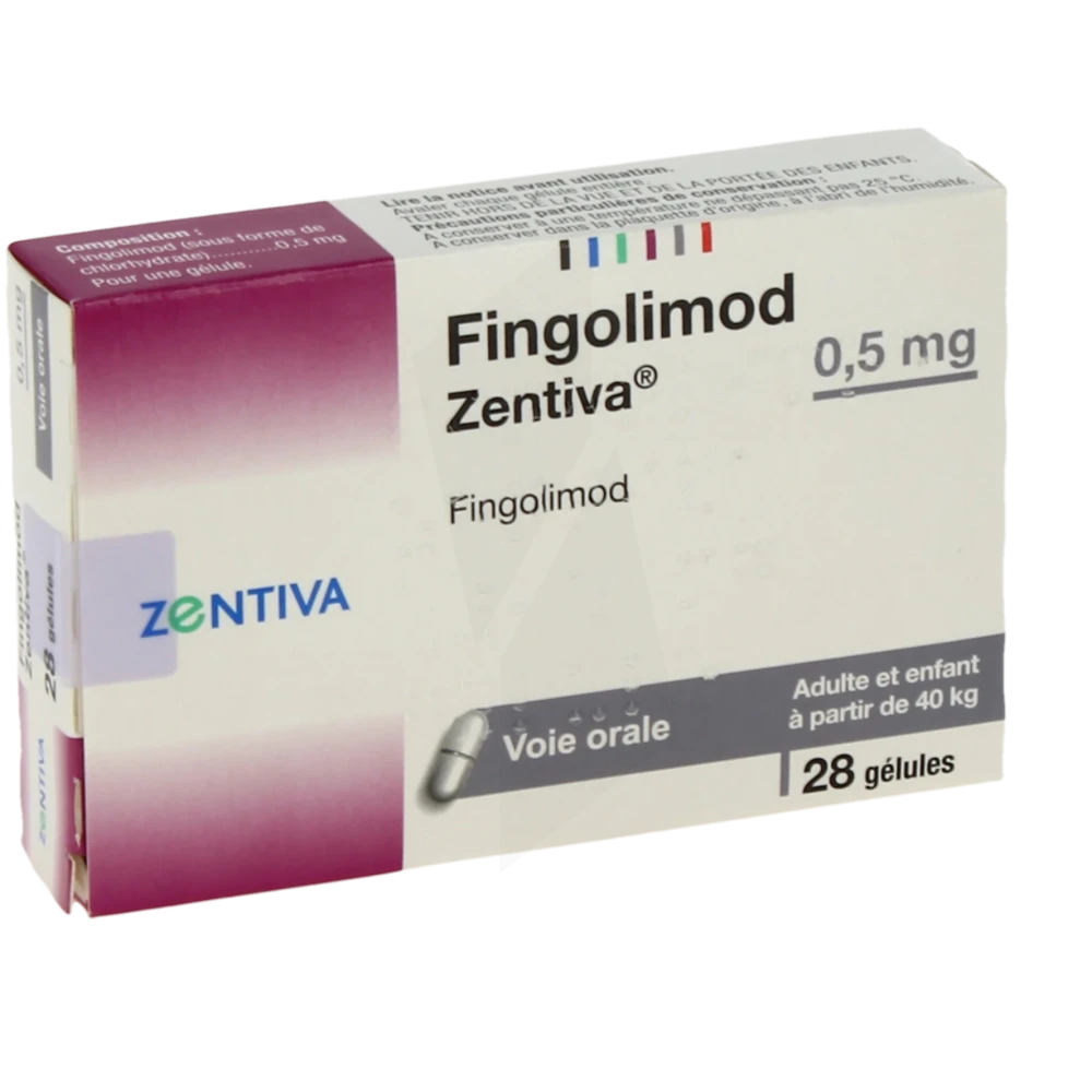 Fingolimod Zentiva 0,5 Mg, Gélule