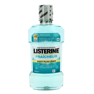 Listerine Fraicheur Bain Bouche Goût Plus Léger Fl/500ml