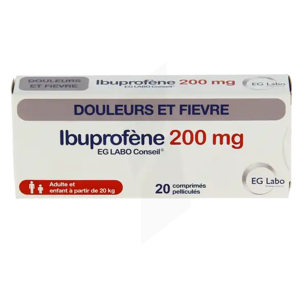 Ibuprofene Eg 200 Mg, Comprimé Pelliculé