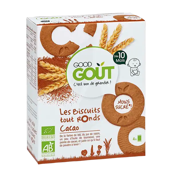 Good Goût Biscuit Tout Rond Cacao B/80g