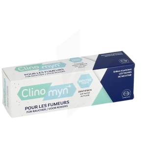 Clinomyn Dentifrice Anti-taches Au Fluor Menthe Forte Pour Fumeurs T/75ml