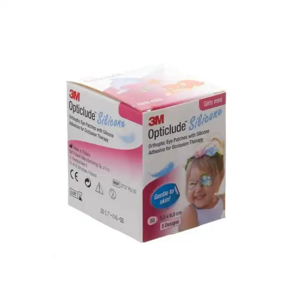 Opticlude Design Girl Pans Orthoptique Silicone Mini 5x6cm B/50