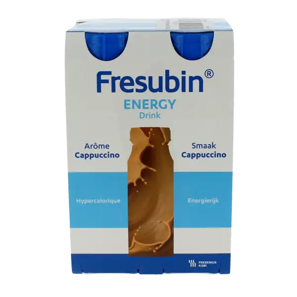 Fresubin Energy Drink Nutriment Hypercalorique Cappuccino 4bouteilles/200ml