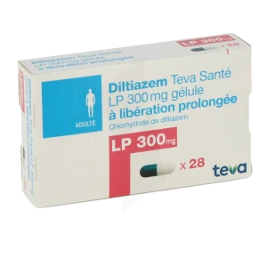 Diltiazem Teva Sante Lp 300 Mg, Gélule à Libération Prolongée