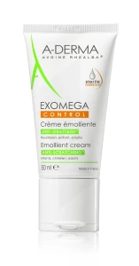 Aderma Exomega Control Cosmétique Stérile Crème émolliente Tube 50ml