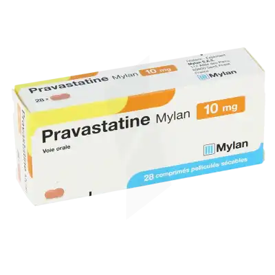 Pravastatine Viatris 10 Mg, Comprimé Pelliculé Sécable à LA TREMBLADE