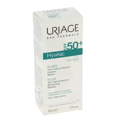 Uriage Hyséac Spf50+ Fluide Peau Mixte à Grasse T/50ml à Gourbeyre