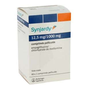 Synjardy 12,5 Mg/1000 Mg, Comprimé Pelliculé