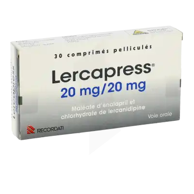 Lercapress 20 Mg/20 Mg, Comprimé Pelliculé à Abbeville