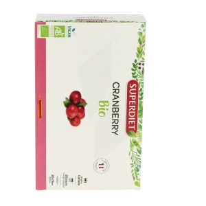 Superdiet Cranberry Bio Jus Confort Urinaire 20 Ampoules/15ml