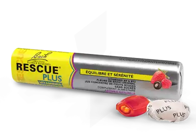 Rescue® Plus Cœurs Fondants Vitaminés Fruits Rouges - 10 Bonbons à Pau