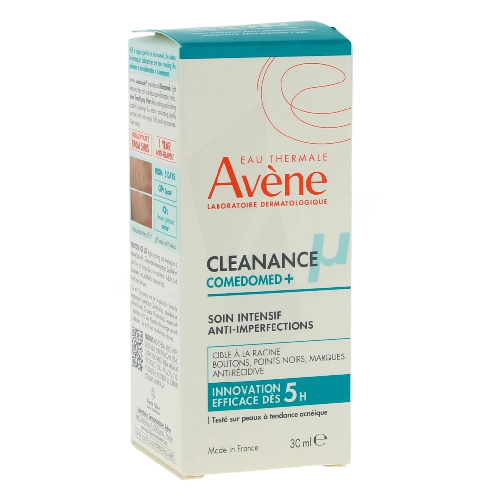 Avène Eau Thermale Cleanance Comedomed + Soins Intensif Anti-imperfections Crème Flacon Pompe De 30 Ml