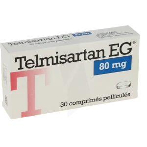 Telmisartan Eg 80 Mg, Comprimé Pelliculé