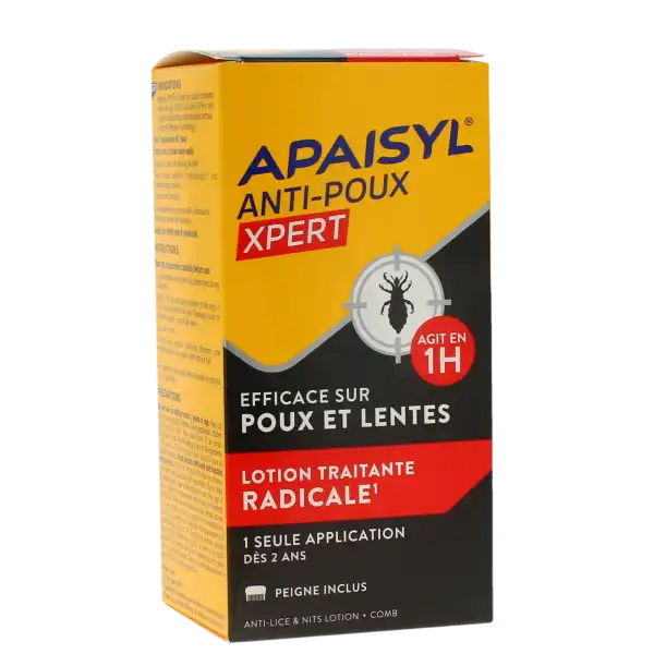 Apaisyl Xpert Lotion Traitante Poux Lentes 100 Ml