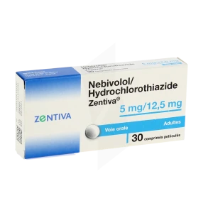 Nebivolol/hydrochlorothiazide Zentiva 5 Mg/12,5 Mg, Comprimé Pelliculé