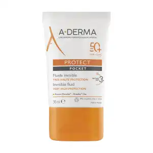 Acheter Aderma Protect Fluide Solaire Visage Invisible SPF50+ Pocket/30ml à Gisors