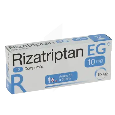 Rizatriptan Eg 10 Mg, Comprimé à NANTERRE