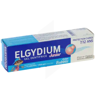 Elgydium Dentifrice Junior Protection Caries Bubble Tube 50ml à Saint-Sébastien-sur-Loire