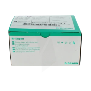 Bouchon D'obturation In-stopper Avec Site D'injection Jaune