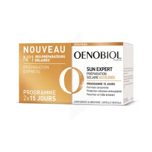 Oenobiol Sun Expert Caps Préparation Solaire Accélérée 2pots/15