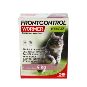 Frontcontrol Wormer Comprimés Chat B/2