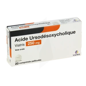 Acide Ursodesoxycholique Viatris 250 Mg, Comprimé Pelliculé