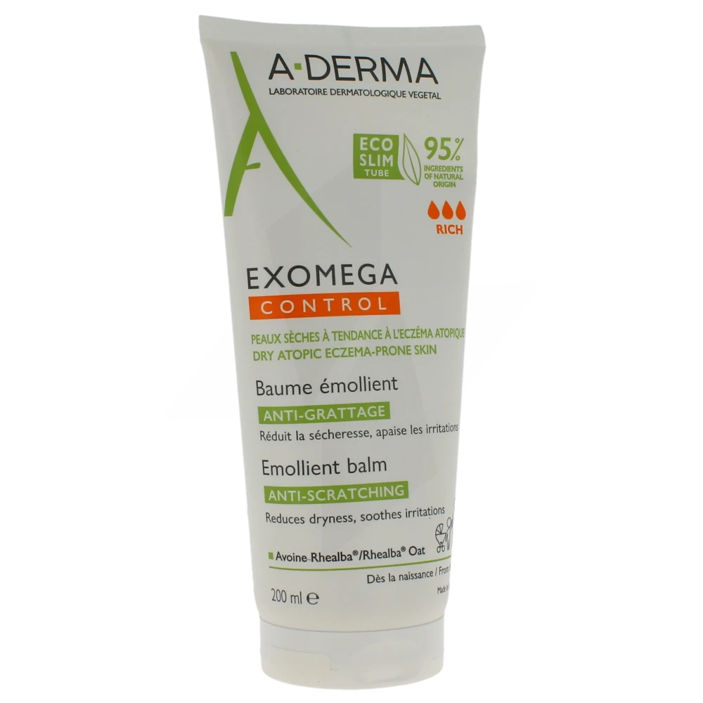 Aderma Exomega Control Baume Emollient Anti-grattage T/200ml