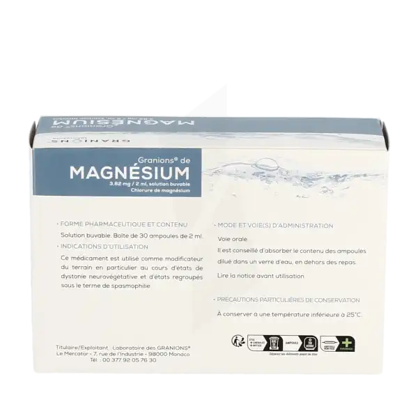Granions De Magnesium 3,82 Mg/2 Ml, Solution Buvable