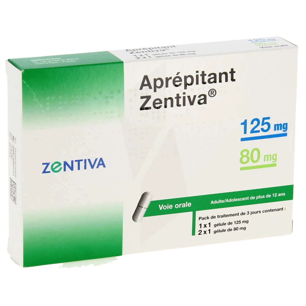 Aprepitant Zentiva 125 Mg, Gélule Et Aprepitant Zentiva 80 Mg, Gélule