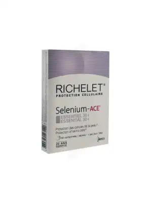 Richelet Sélénium Ace Essentiel 30+ Comprimés B/30 à Saint-Géniès-de-Malgoirès
