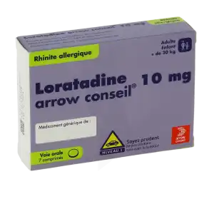 Loratadine Arrow Conseil 10 Mg, Comprimé à Farebersviller