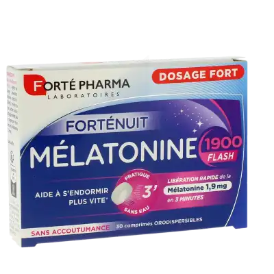 Acheter Melatonine 1900 Flash Comprimés Boîte de 30 à VANDOEUVRE-LES-NANCY