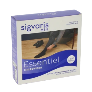 Sigvaris Essentiel Urban Microfibre Chaussette Morpho- Classe 2 Homme Gris Clair Normal M