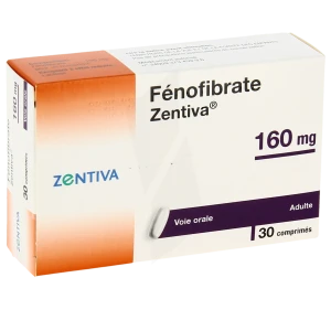 Fenofibrate Zentiva 160 Mg, Comprimé