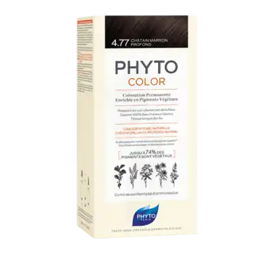 Phytocolor Kit Coloration Permanente 4.77 Châtain Marron Profond à Angers
