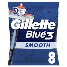 Gillette Blue Smooth 3 Rasoirs jetables
