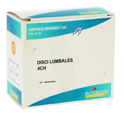 Boiron Disci Lumbales 4ch Solution Buvable En Ampoules Boîte De 30 Ampoules à Abbeville